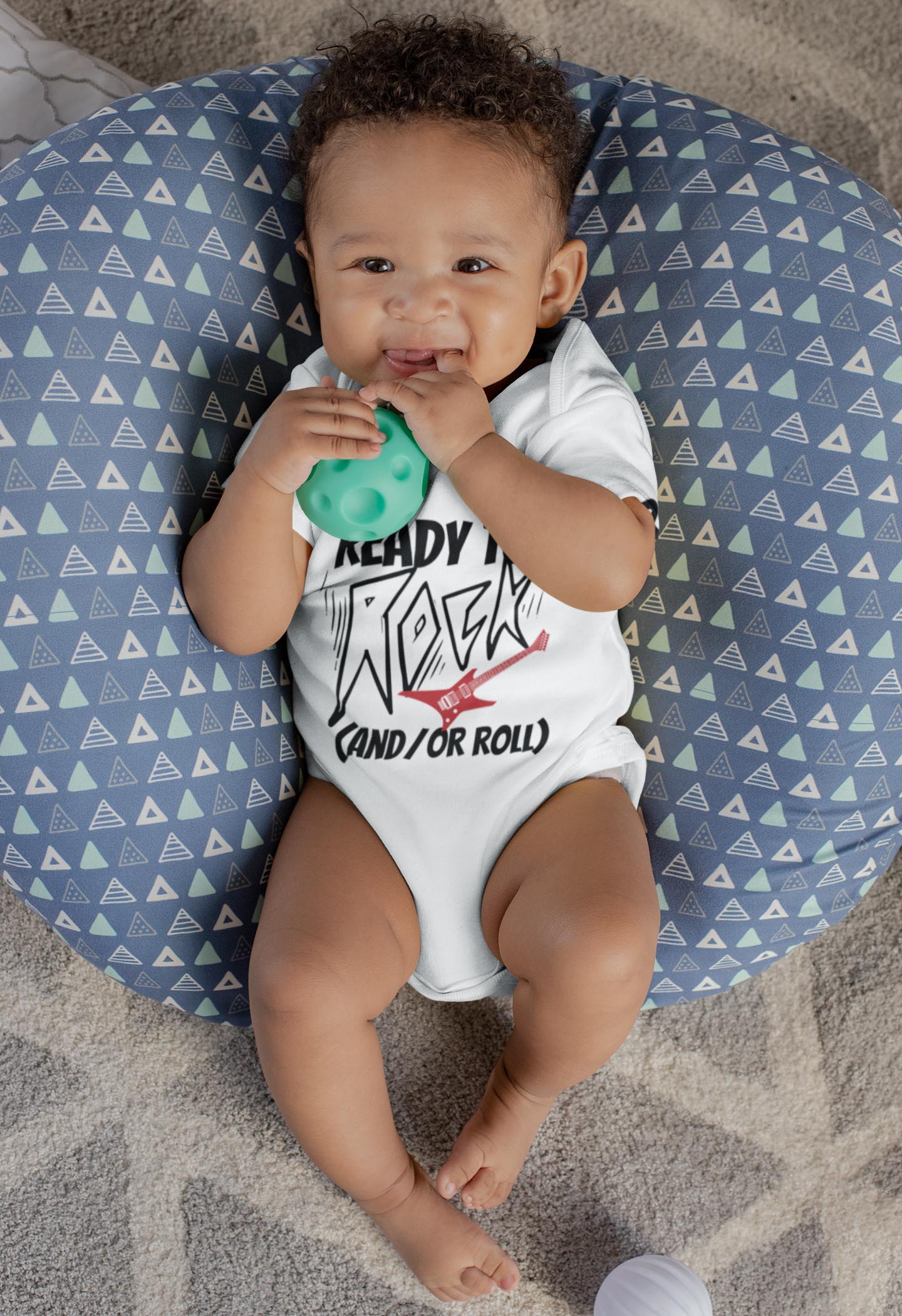 Rock and Roll Baby - Onesies® Brand White Short-Sleeve Bodysuit